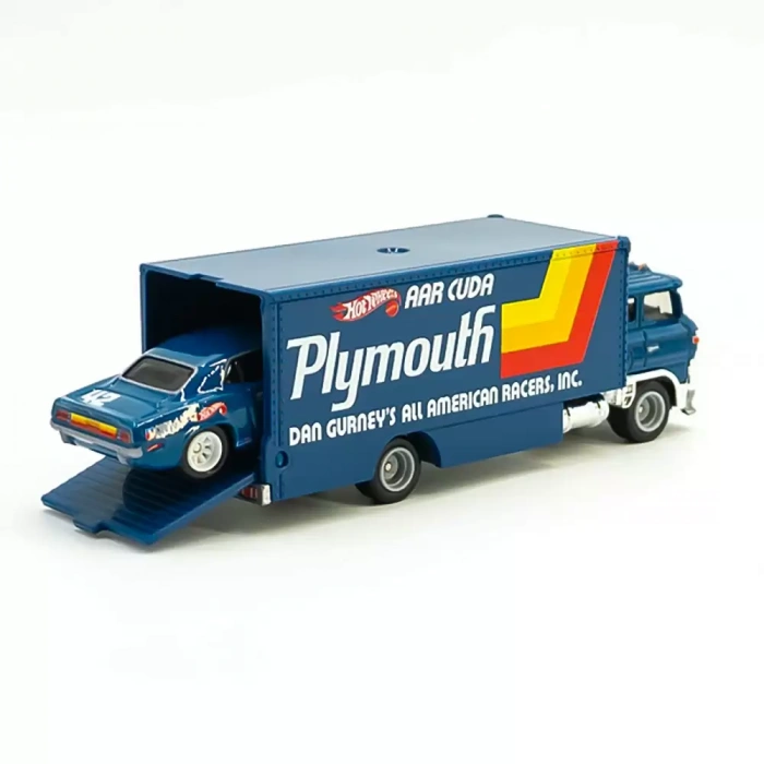 Hot Wheels Premium Team Transport - 70 Plymount AAR Cuda - Sakura Sprinter HRV38