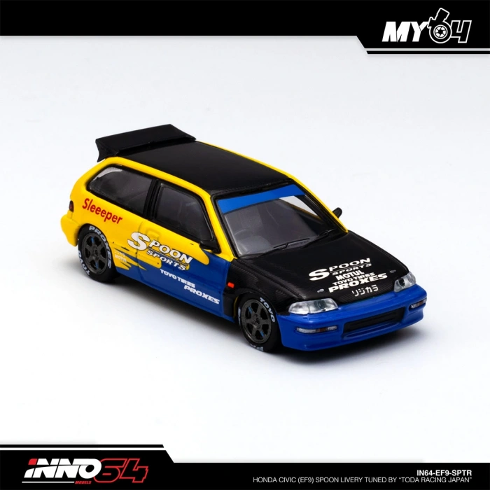 Inno 1/64 HONDA CIVIC (EF9) Spoon Livery Tuned by TODA RACING Japan