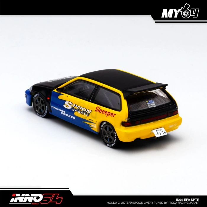 Inno 1/64 HONDA CIVIC (EF9) Spoon Livery Tuned by TODA RACING Japan