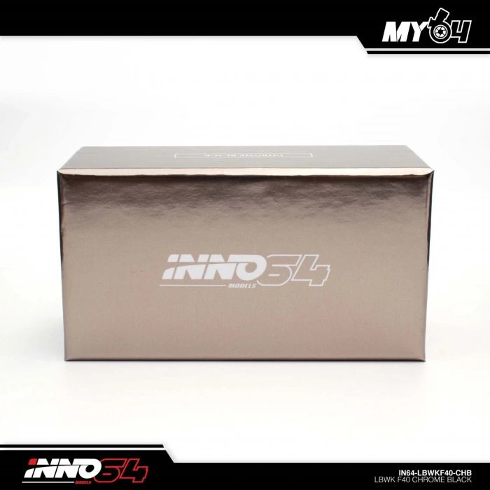 Inno 1/64 LBWK F40 Chrome Black (Chase Car Included) IN64-LBWKF40-CHB