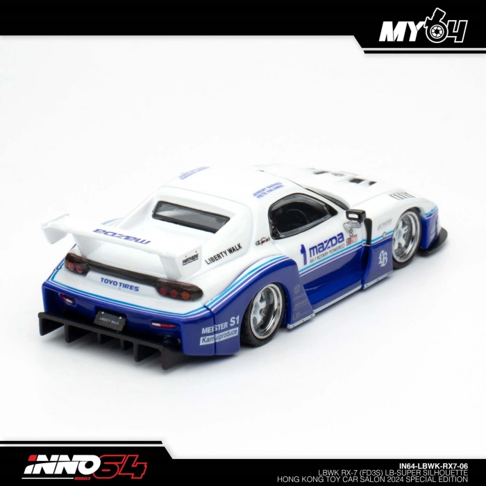 Inno 1/64 Mazda RX7 (FD3S) LB-SUPER SILHOUETTE Hong Kong Toy Car Salon 2024 Special Edition IN64-LBWKRX7-06