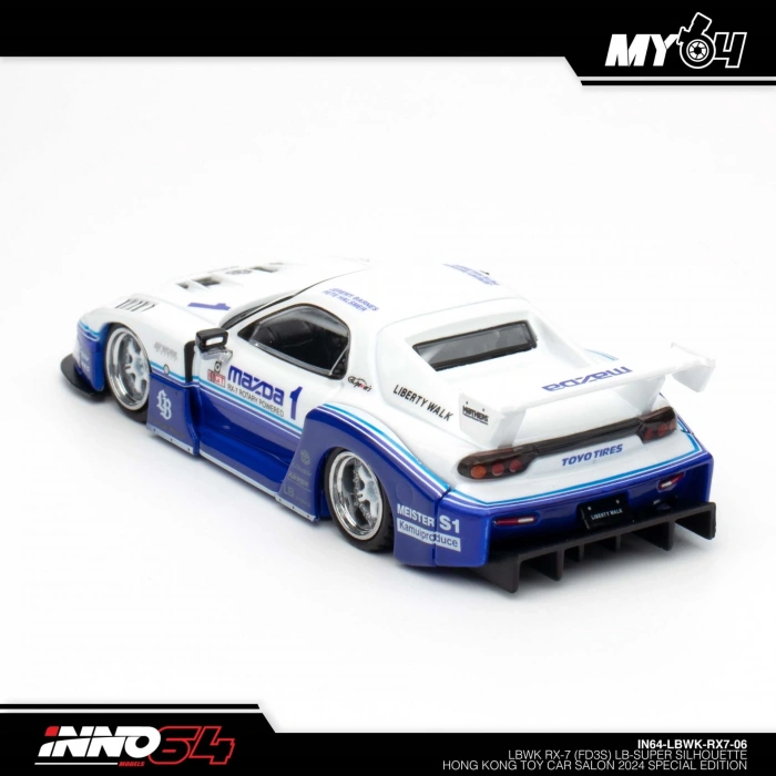 Inno 1/64 Mazda RX7 (FD3S) LB-SUPER SILHOUETTE Hong Kong Toy Car Salon 2024 Special Edition IN64-LBWKRX7-06