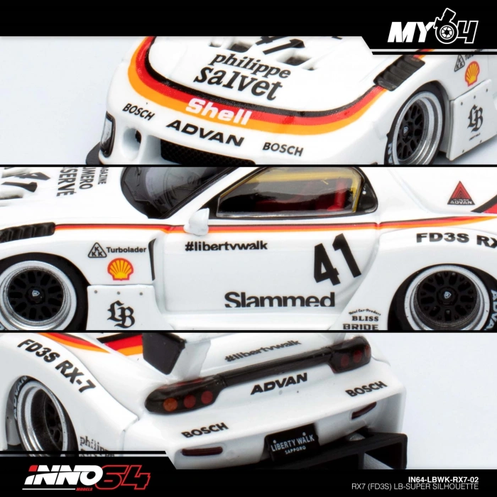 Inno 1/64 MAZDA RX7 (FD3S) LB-SUPER SILHOUETTE IN64-LBWK-RX7-02