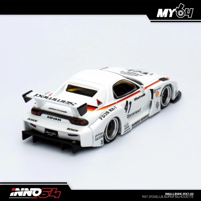 Inno 1/64 MAZDA RX7 (FD3S) LB-SUPER SILHOUETTE IN64-LBWK-RX7-02