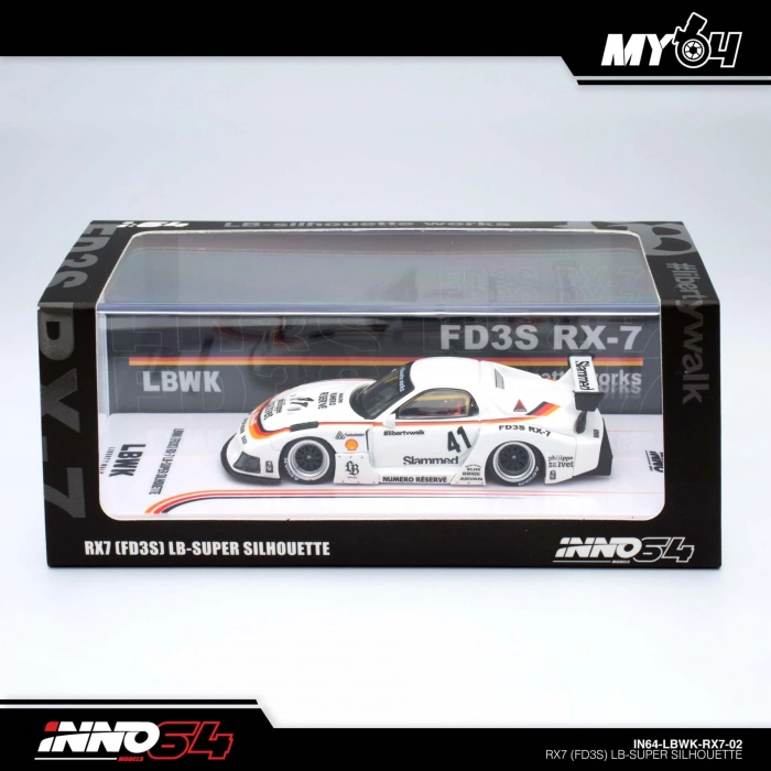 Inno 1/64 MAZDA RX7 (FD3S) LB-SUPER SILHOUETTE IN64-LBWK-RX7-02