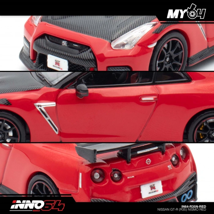 Inno 1/64 Nissan GT-R (R35) Nismo Red