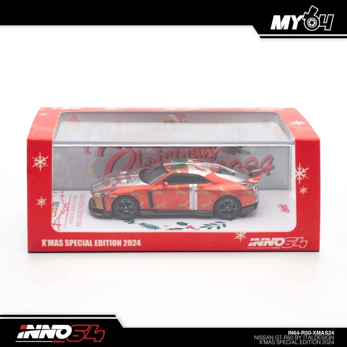 Inno 1/64 Nissan GT-R50 XMAS 2024 Special Edtion IN64-R50-XMAS24