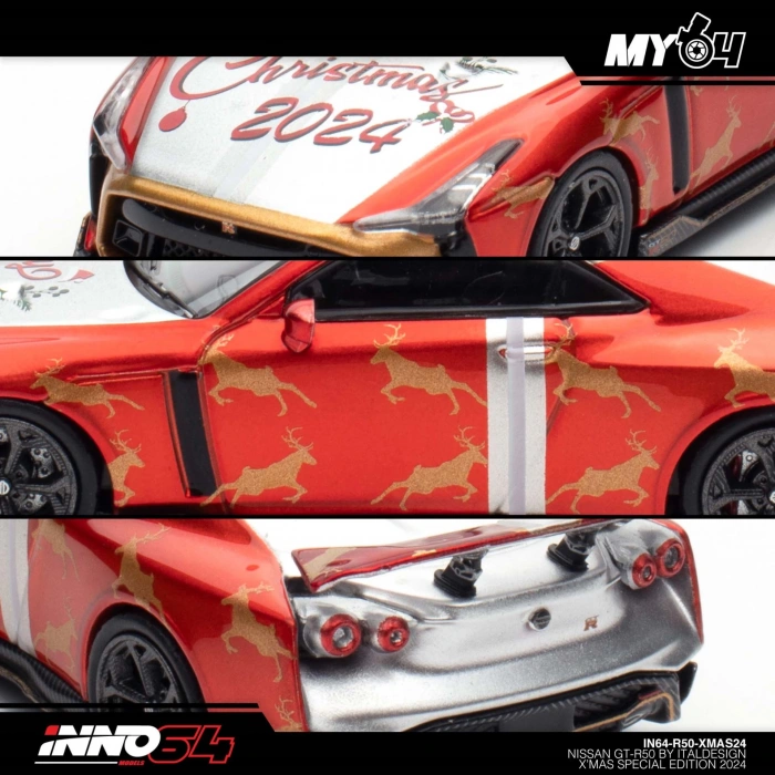Inno 1/64 Nissan GT-R50 XMAS 2024 Special Edtion IN64-R50-XMAS24