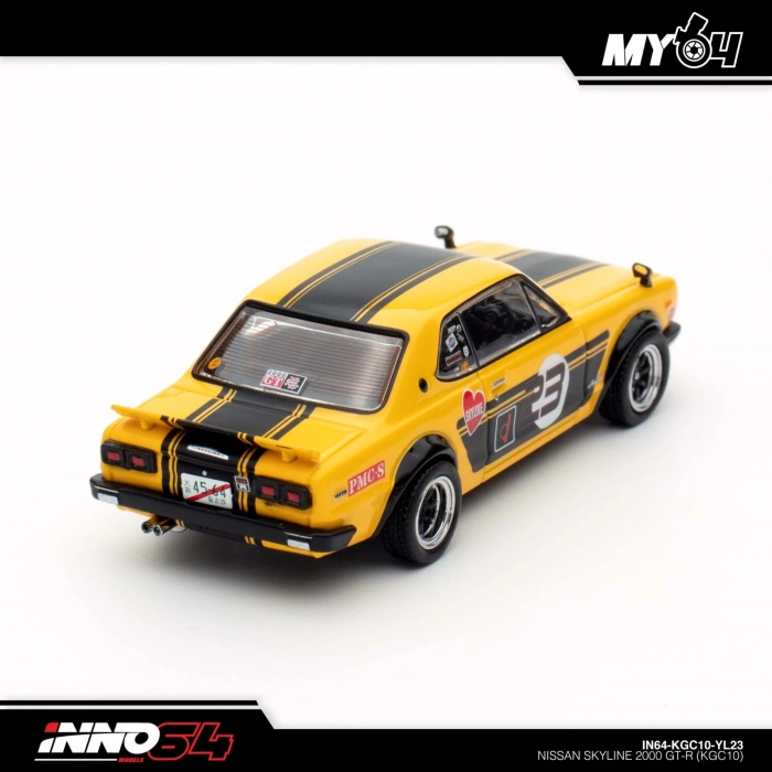 Inno 1/64 NISSAN SKYLINE 2000 GT-R (KPGC10) IN64-KPGC10-YL23