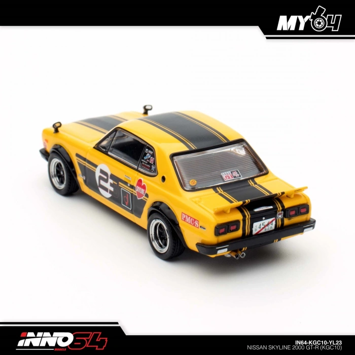 Inno 1/64 NISSAN SKYLINE 2000 GT-R (KPGC10) IN64-KPGC10-YL23