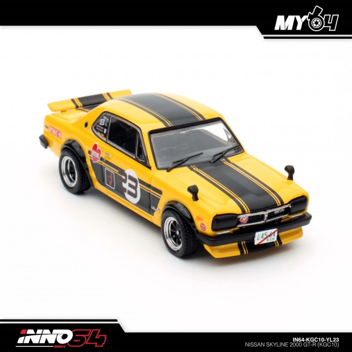 Inno 1/64 NISSAN SKYLINE 2000 GT-R (KPGC10) IN64-KPGC10-YL23