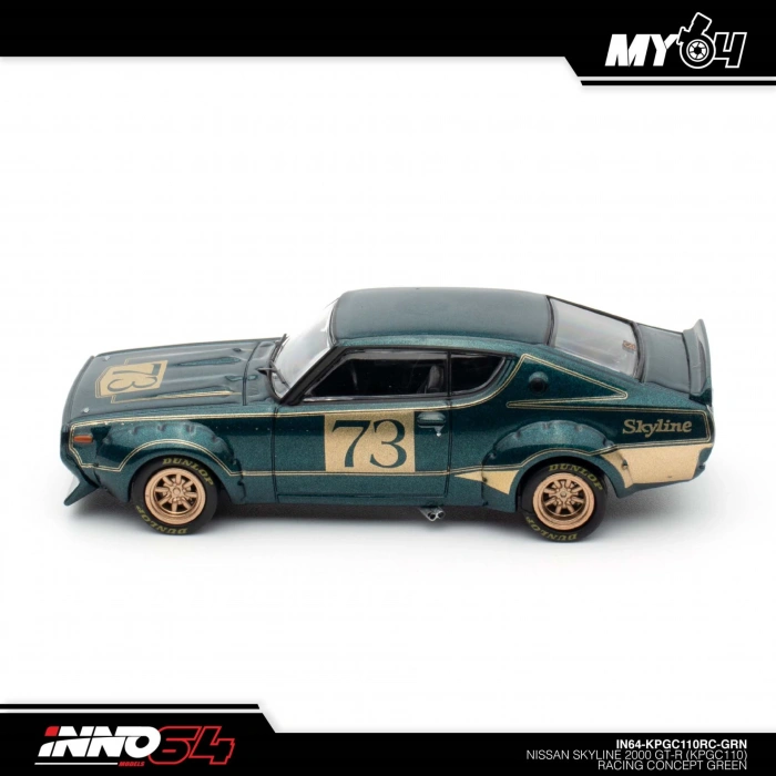 Inno 1/64 Nissan Skyline 2000 GT-R (KPGC110) Racing Concept Green