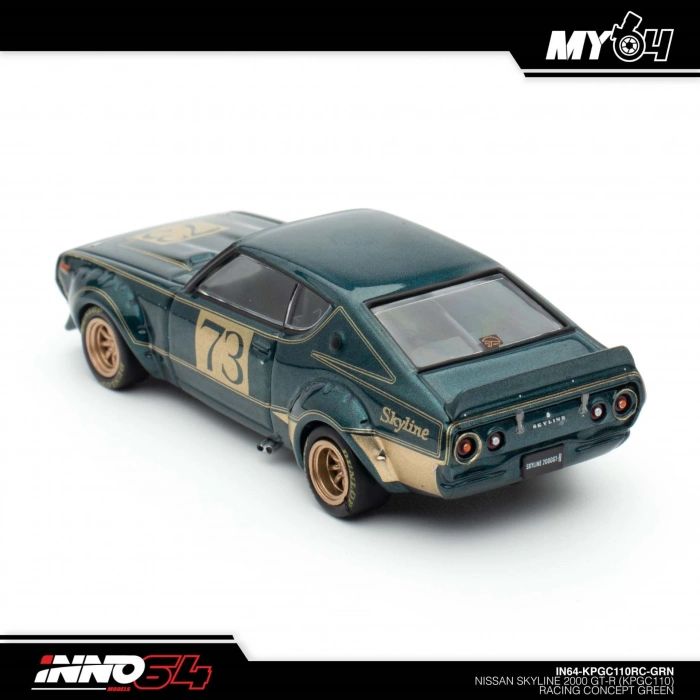 Inno 1/64 Nissan Skyline 2000 GT-R (KPGC110) Racing Concept Green