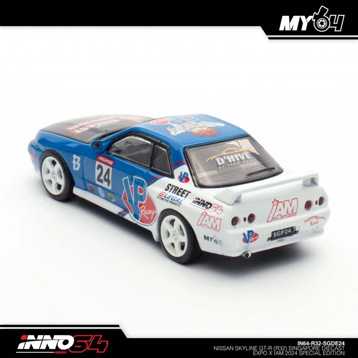 İnno 1/64 Nissan Skyline GT-R (R32) Singapore Diecast Expo 2024 Special Edition IN64-R32-SGDE24