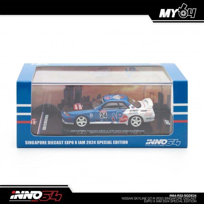 İnno 1/64 Nissan Skyline GT-R (R32) Singapore Diecast Expo 2024 Special Edition IN64-R32-SGDE24