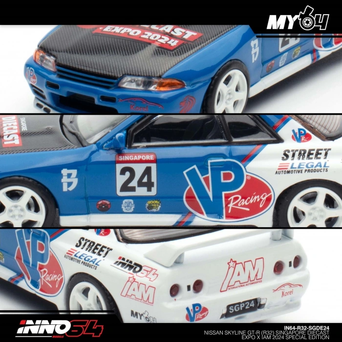 İnno 1/64 Nissan Skyline GT-R (R32) Singapore Diecast Expo 2024 Special Edition IN64-R32-SGDE24