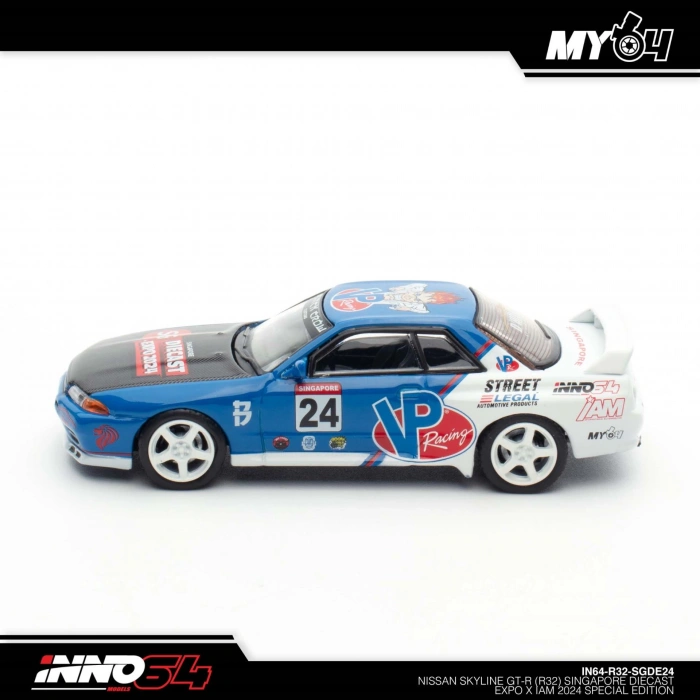 İnno 1/64 Nissan Skyline GT-R (R32) Singapore Diecast Expo 2024 Special Edition IN64-R32-SGDE24