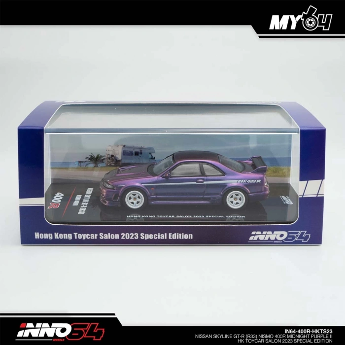 Inno 1/64 NISSAN SKYLINE GT-R (R33) NISMO 400R Midnight Purple II Hong Kong Toycar Salon 2023 Special Edtion
