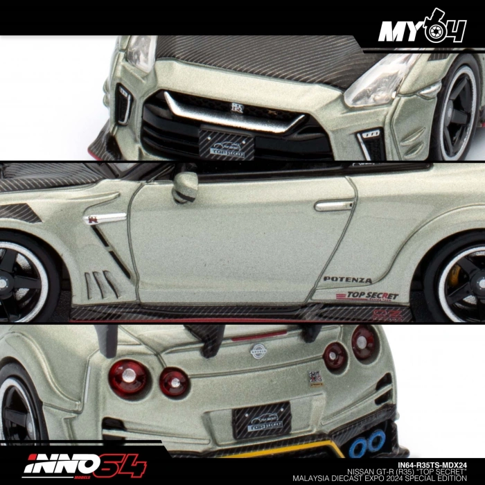 Inno 1/64 Nissan Skyline GT-R R35 Top Secret (Malaysia Diecast Expo 2024)