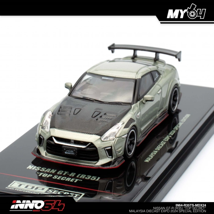 Inno 1/64 Nissan Skyline GT-R R35 Top Secret (Malaysia Diecast Expo 2024)