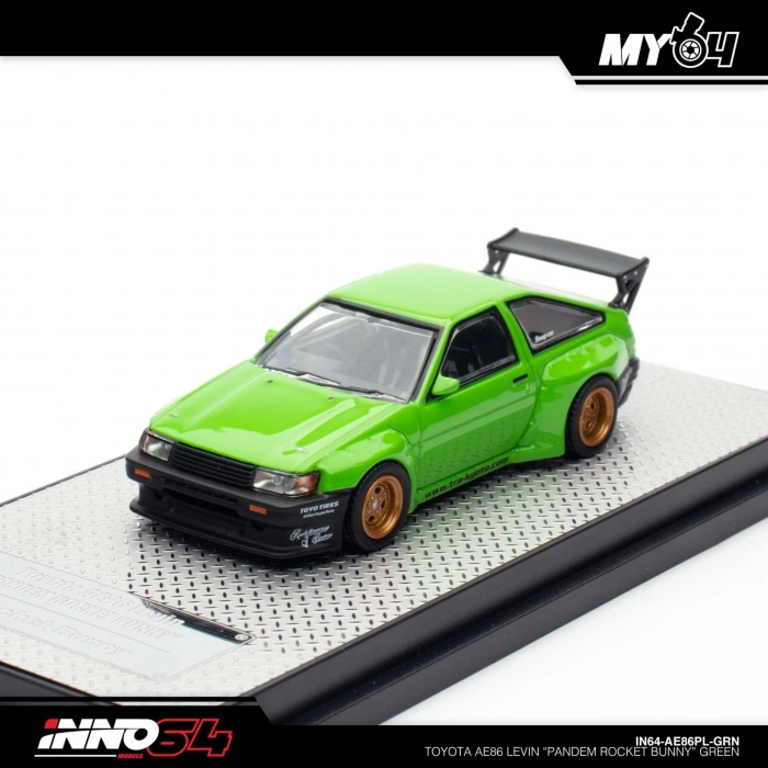 Inno 1/64 Toyota AE86 Levin  Pandem Rocket Bunny Green