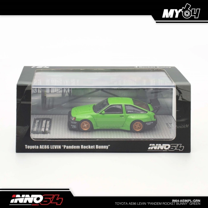 Inno 1/64 Toyota AE86 Levin  Pandem Rocket Bunny Green
