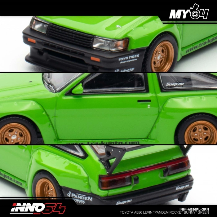 Inno 1/64 Toyota AE86 Levin  Pandem Rocket Bunny Green