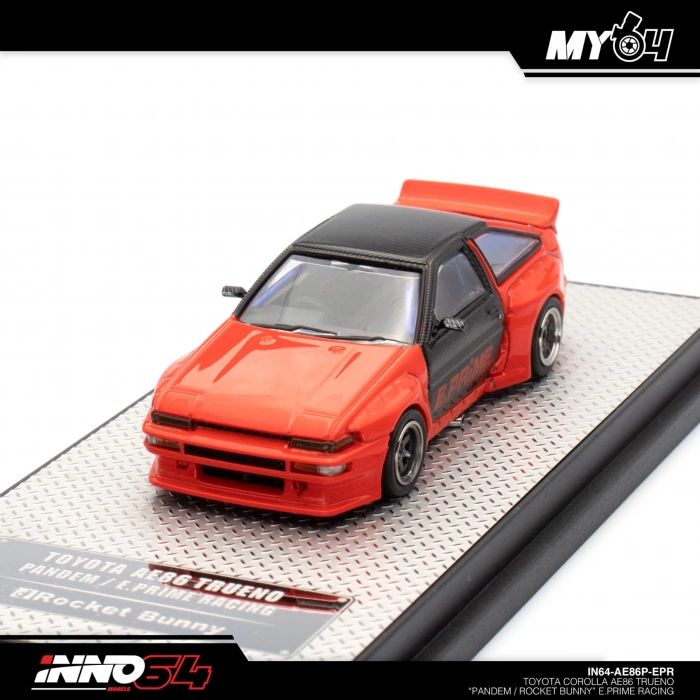 Inno 1/64 Toyota Corolla AE86 Trueno Pandem Rocket Bunny E.Prime Racing