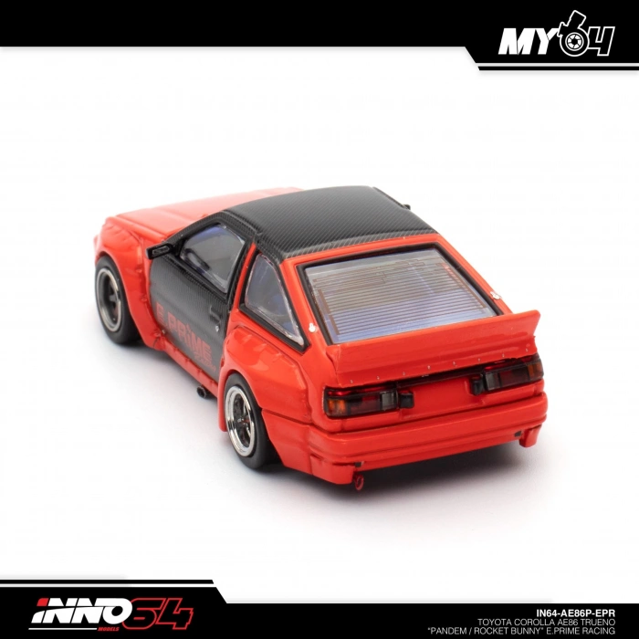 Inno 1/64 Toyota Corolla AE86 Trueno Pandem Rocket Bunny E.Prime Racing