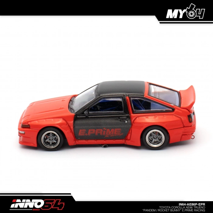 Inno 1/64 Toyota Corolla AE86 Trueno Pandem Rocket Bunny E.Prime Racing