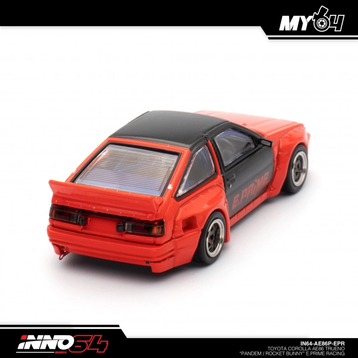 Inno 1/64 Toyota Corolla AE86 Trueno Pandem Rocket Bunny E.Prime Racing