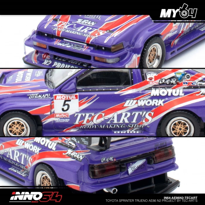 Inno 1/64 Toyota Sprinter Trueno AE86 N2 Project by Tec-Arts