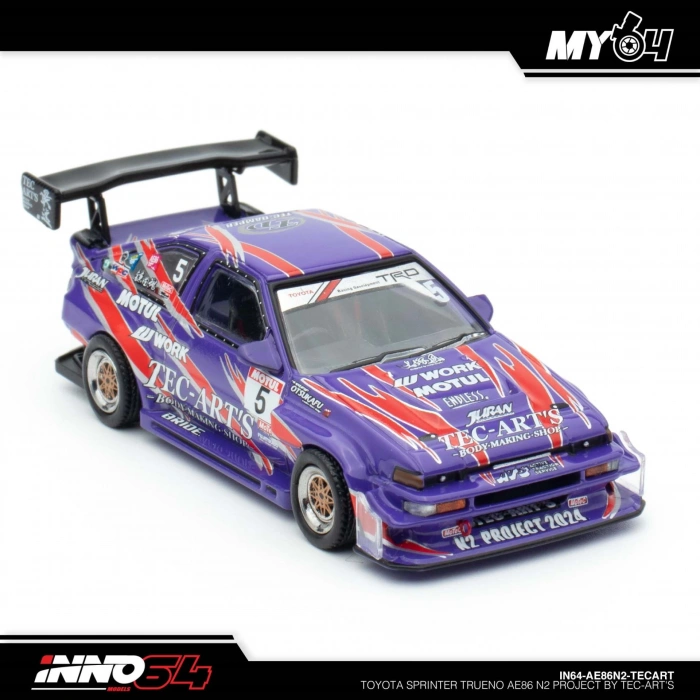Inno 1/64 Toyota Sprinter Trueno AE86 N2 Project by Tec-Arts