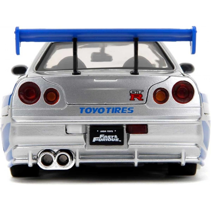 Jada 1/24 Fast & Furious 2002 Nissan Skyline GT-R R34