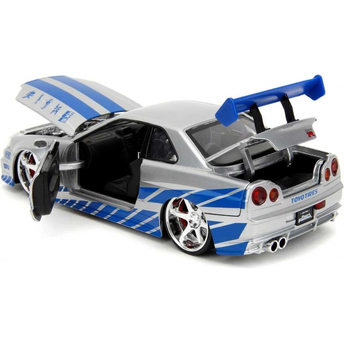 Jada 1/24 Fast & Furious 2002 Nissan Skyline GT-R R34