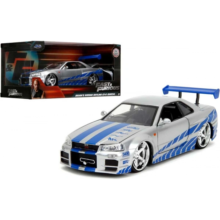Jada 1/24 Fast & Furious 2002 Nissan Skyline GT-R R34