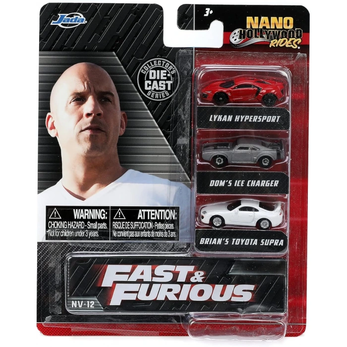 Jada 1/87 Hollywood Rides Nano 3-Pack Fast & Furıous
