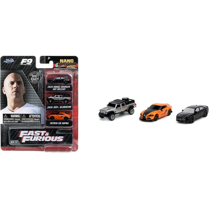 Jada 1/87 Hollywood Rides Nano 3-Pack NV-11 Fast & Furious