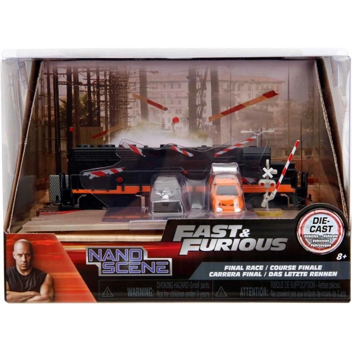Jada Fast & Furious Nano Train Scene Diorama