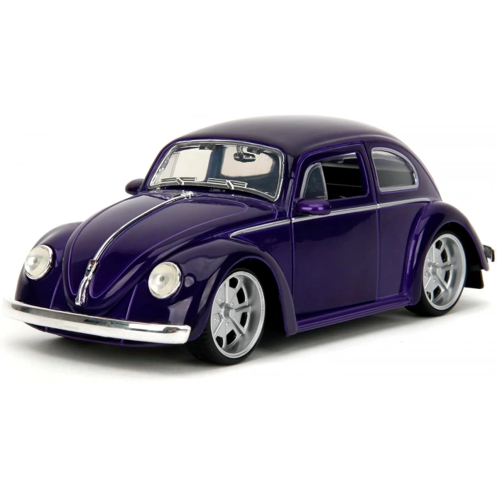 Jada 1/24 Wednesday 1972 VW Beetle with Wednesday & Thing Figures
