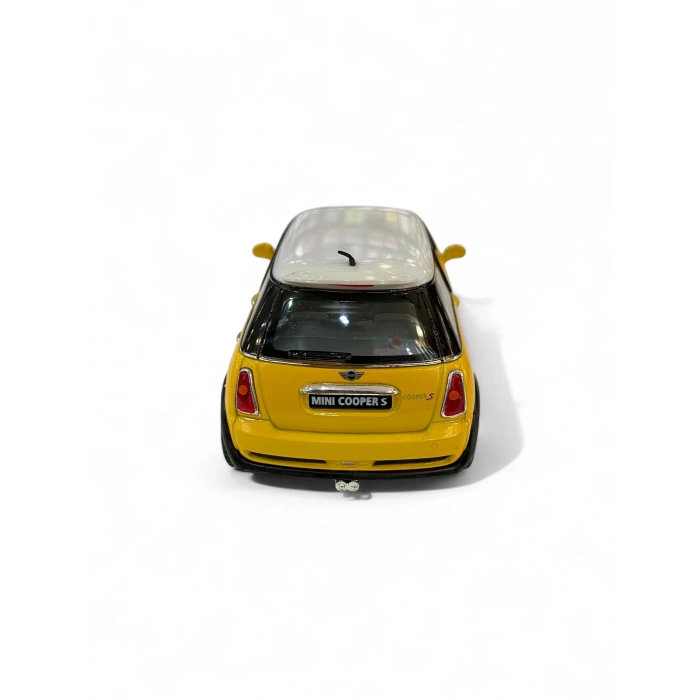 Kinsmart 1/28 Mini Cooper S Sarı (Çek Bırak)
