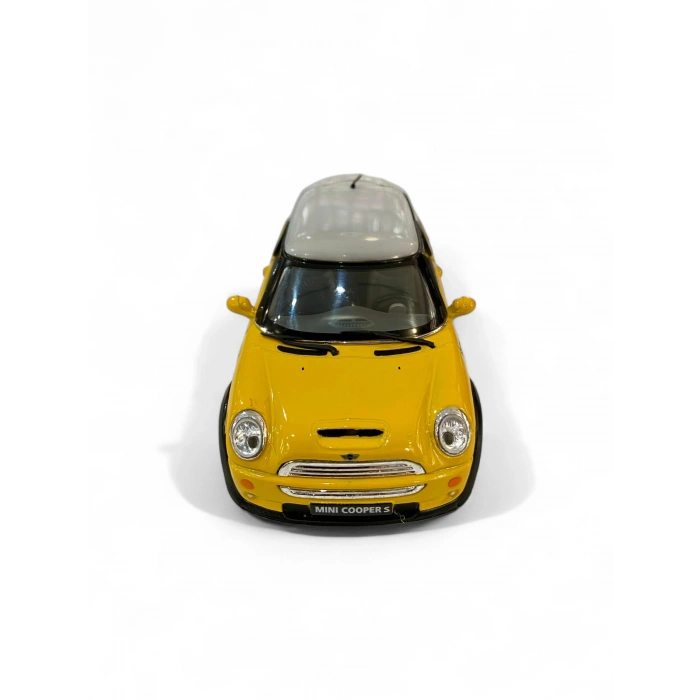 Kinsmart 1/28 Mini Cooper S Sarı (Çek Bırak)