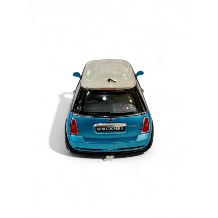 Kinsmart 1/28 Mini Cooper S Turkuaz (Çek Bırak)