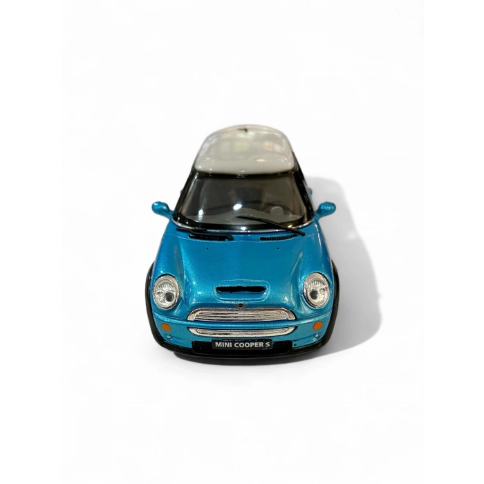 Kinsmart 1/28 Mini Cooper S Turkuaz (Çek Bırak)