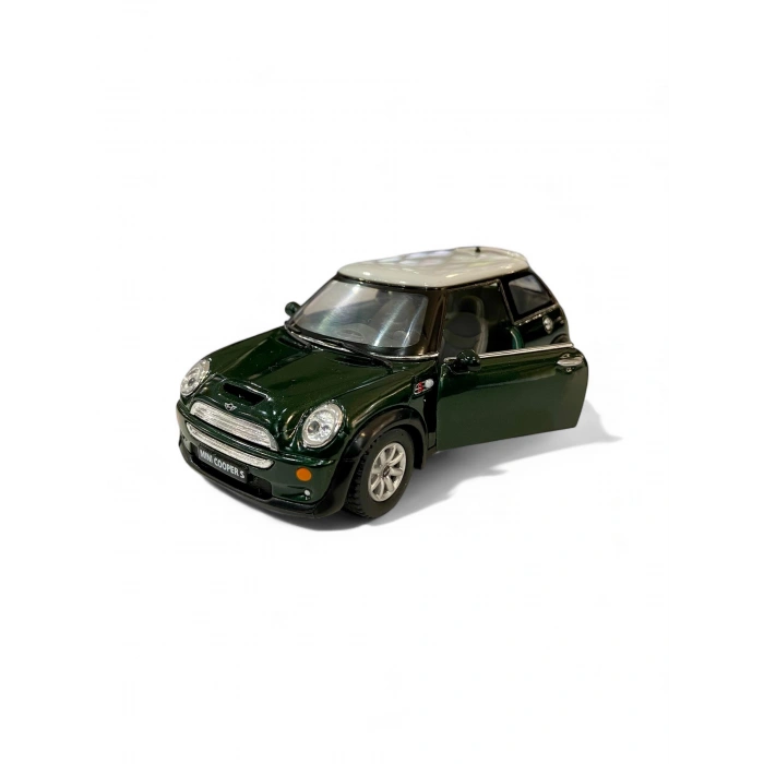 Kinsmart 1/28 Mini Cooper S Yeşil (Çek Bırak)