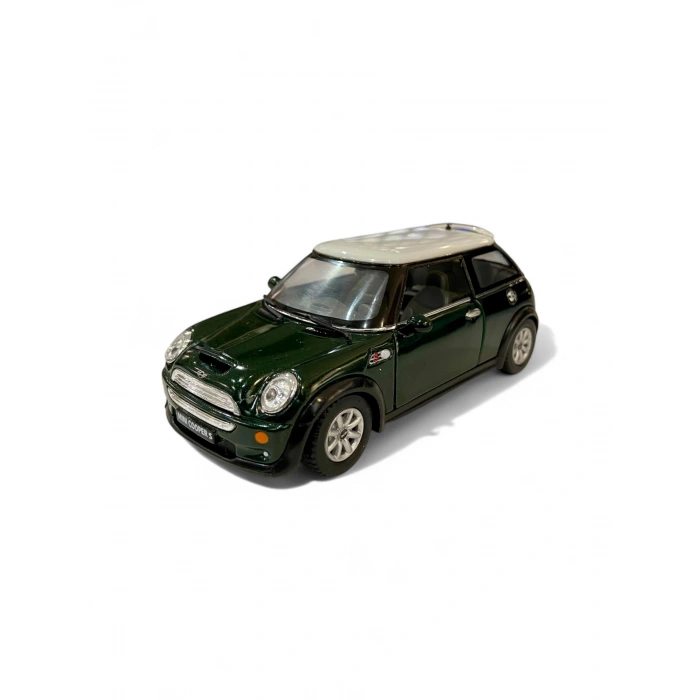 Kinsmart 1/28 Mini Cooper S Yeşil (Çek Bırak)