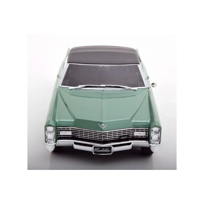 KK SCALE 1/18 Cadillac DeVille Convertible 1967 Light Green Metallic / Black