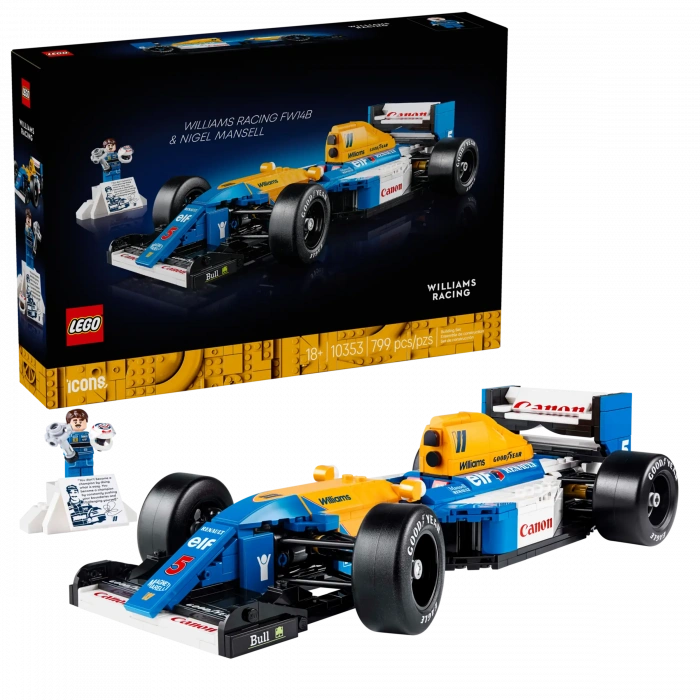 LEGO® Icons Williams Racing FW14B ve Nigel Mansell
