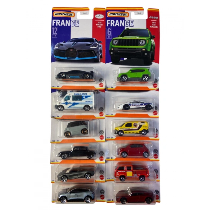 Matchbox Collectors France 12Lı Set