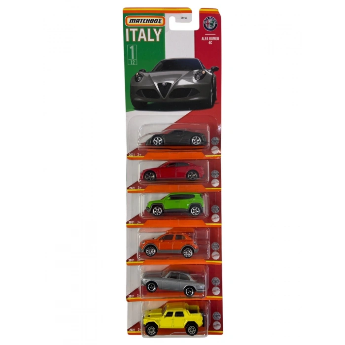 Matchbox Collectors Italy 6Lı Set
